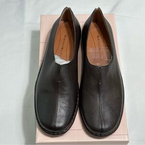 Bandolino Women 's Dark Brown Leather Shoes Loafers Size 6.5
